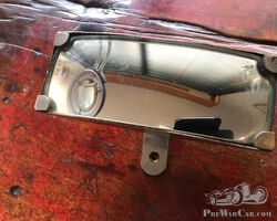 1920's LE RETROVISEUR French wide view rear view mirror.