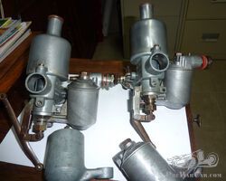 MG J and P type carburetors