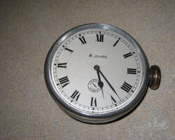 Jaeger Paris 8 Jour Car Clock - Working