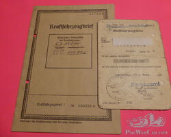 Opel P4 Limousine Bj.36 Kraftfahrzeugbrief mit Versand !