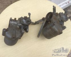 Two carburetors Solex 35 AHD for Bugatti