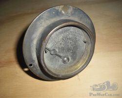 original Brass VULCAN Oil Pressure Gauge