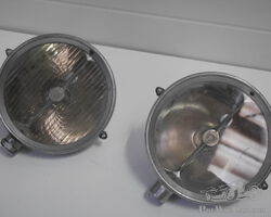 Marchal Nr 22 headlights with cast aluminum rims