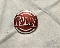 Rally grille enamel badge monogram