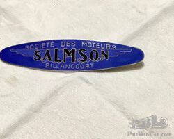 Salmson grille enamel badge monogram