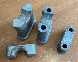 Vintage Bentley brake rod holders