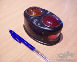 scintilla SPN taillight, Original glass. not repro.