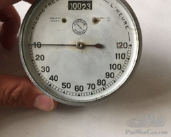 compteur jaeger fond blanc avant guerre 120 km/h