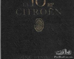 Citroen 10 HP notice
