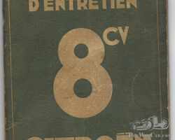 Citroen notice 8cv entretien