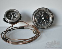 Pre War 1928 Mercedes Benz SS/SSK Thermometer Clock Instruments Genuine OEM