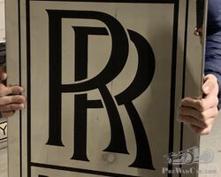 Original Rolls Royce Dealer sign double side aluminum and iron