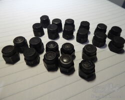 6C 1500/1750 Alfa Romeo Cam Cover Nut Set (20 + 2 spare) - original