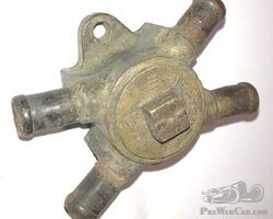 Brass heater flow tap