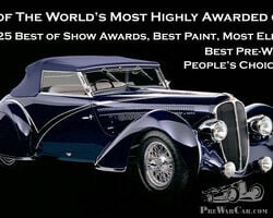 Highly Awarded 1936 Delahaye 135 Competition Streamlined Disappearing Top Convertible, Figoni-Falaschi Masterpiece