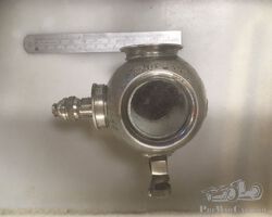 Divers helmet spade mounted tail lamp
