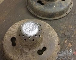 Pair of Early Austin 7 Solid Wheel Centre's.