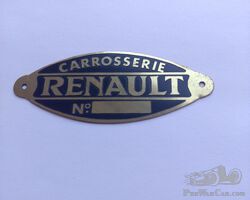 Bodywork badge Renault