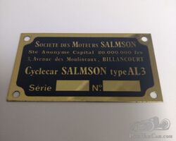 Bodywork Badge Moteurs Salmson