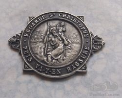 Old St Christophe dashboard badge