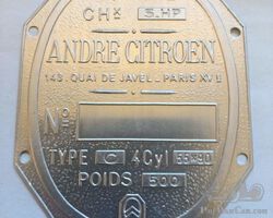 Citroen bodywork badge aluminium