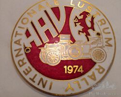 Internationale lustrum Rally 1974 badge