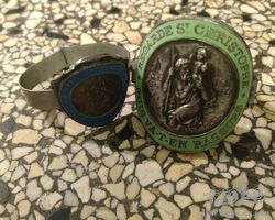 2x old St. Christophe for motorcycle or bike