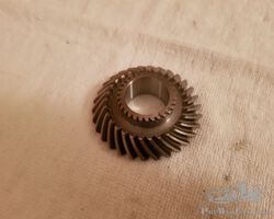 Crankshaft mounted dynamo drive gear