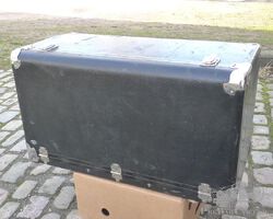 Packard Trunk with 3 suitcases.