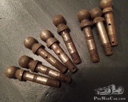 6 x Steering ball length 2 x 65mm 2 62mm 2x 60 mm head 15mm probably Citroen 5CV