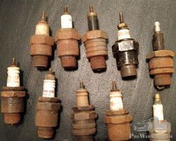 A variety of old bougies