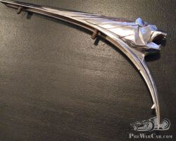 Original car hood ornament Mascot Peugeot 203