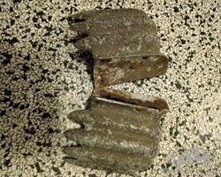 Original endpoints of a Robri bumper probably Peugeot 203 or Traction