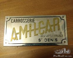 2 x Amilcar badge