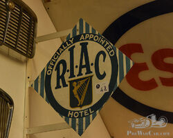 Royal Irish Automobile Club Metal Double Sided Sign| Armstrong Auctions | March 28, 2020