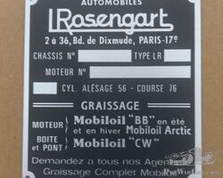 Bodywork badge Rosengart