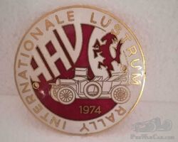 Internationale lustrum Rally 1974 badge
