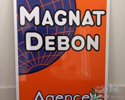 Enamel advertising board Magnat Debon - more than 45 years old - reproduction