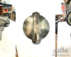 Vintage Enots Monza Flip Petrol Cap with fixing and neck - Sale Pending