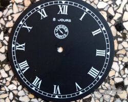 Original Jaeger Paris dial 8 jours with Roman numerals