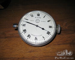 Jaeger 8 Jours Side Wind Car Clock for Bugatti