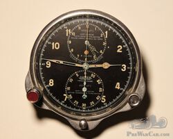 Jaeger 'Temps de March' Dash Chronograph Car Clock