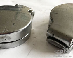 Classic Pair of Newton C275 Slim Flip Top Petrol Caps, Lotus, Jaguar, Aston Martin, Austin