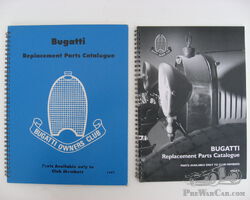 Bugatti parts catalogue 1997 + 2010. REDUCED PRICE