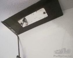 Old sun visor with mirror