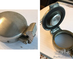 Vintage lightweight aluminium aston style petrol cap, 177 grams, Race Hillclimb, VSCC
