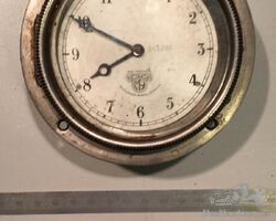 Lucas Nickel Plated 1920's Dashboard Clock