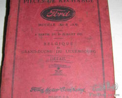 Ford A and AA parts manual 1931