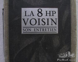 Voisin 8 HP owner’s manual.