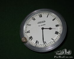 Jaeger 8 Jour Cream Dial Car Clock